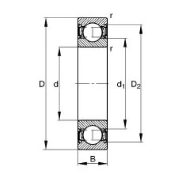 Bearing 61808-2RSR FAG