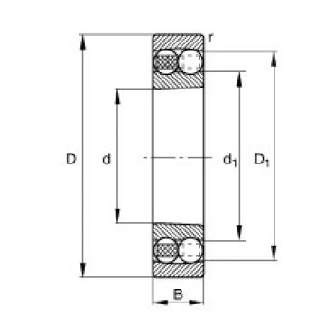 Bearing 1206-K-TVH-C3 FAG