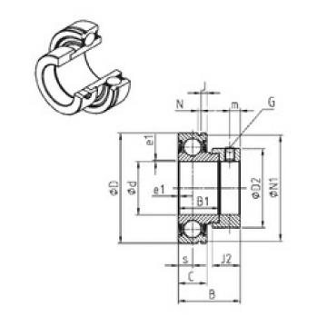 Bearing CES209-28 SNR