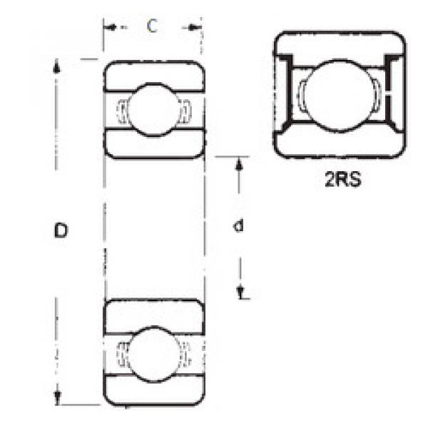 Bearing 16010-2RS FBJ #1 image