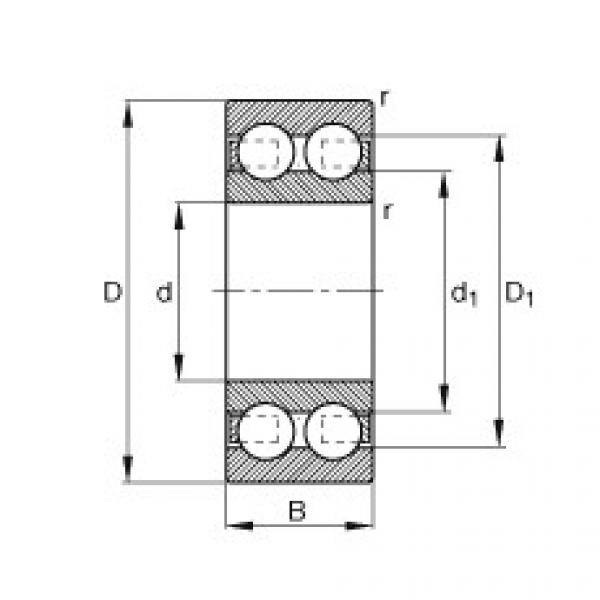 Bearing 4304-B-TVH FAG #1 image