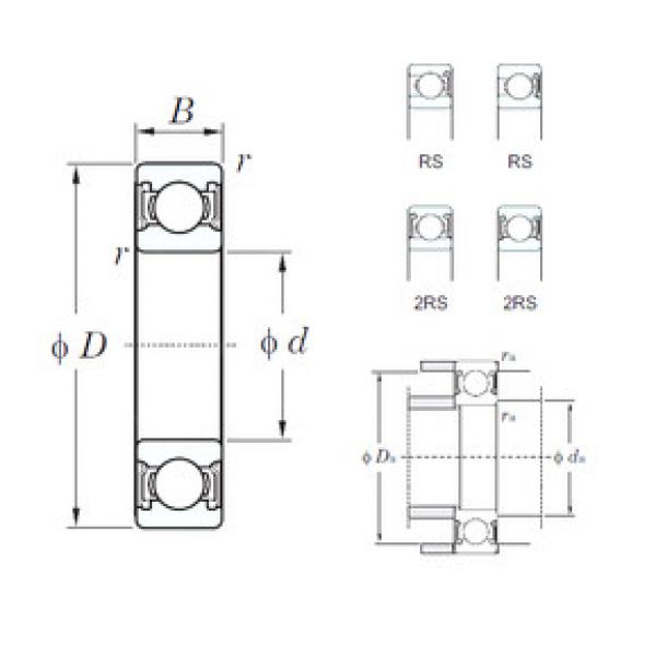 Bearing 6007-2RS KOYO #1 image