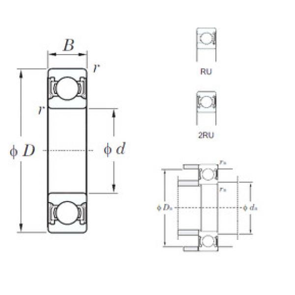 Bearing 6008-2RU KOYO #1 image