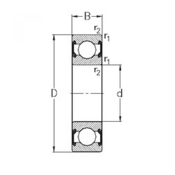 Bearing 6008-2RS2 NKE #1 image