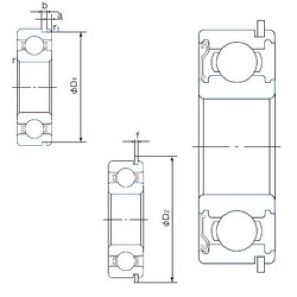 Bearing 6900ZENR NACHI #1 image