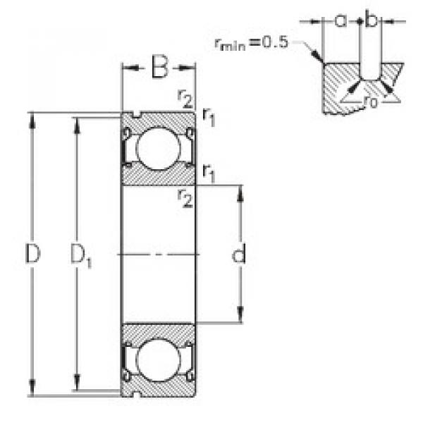 Bearing 6006-2Z-N NKE #1 image