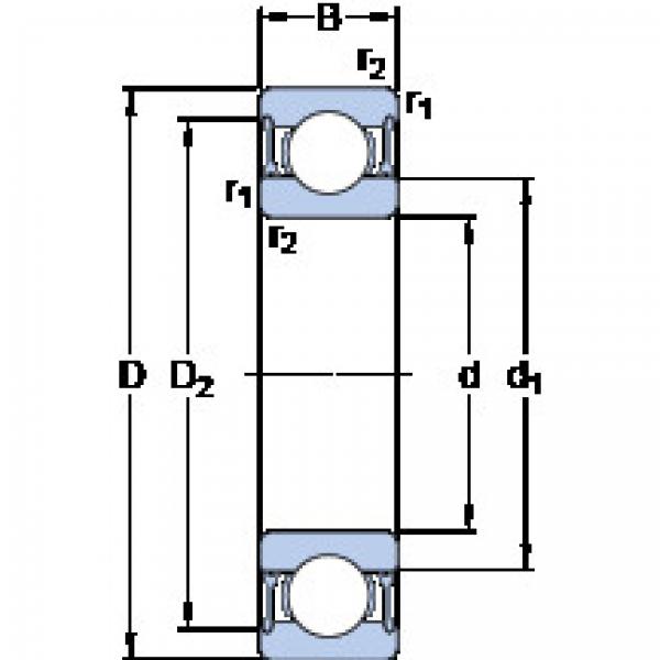 Bearing 61814-2RZ SKF #1 image