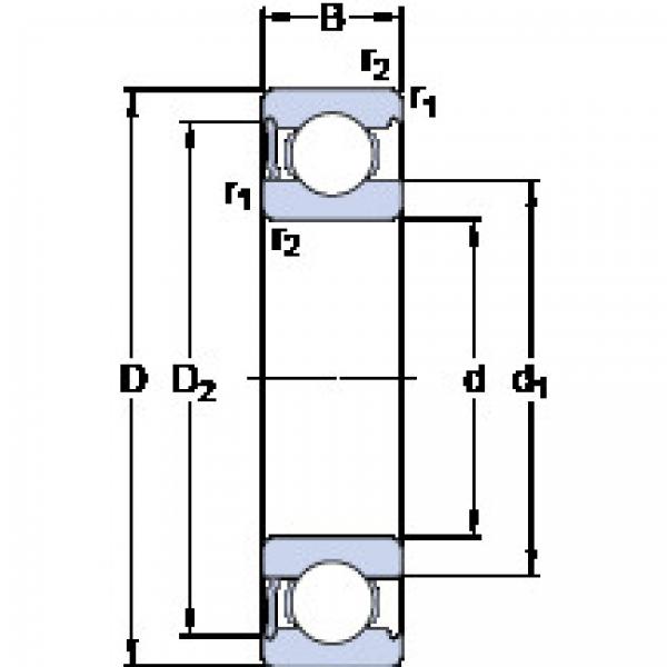 Bearing 6012-RS1 SKF #1 image