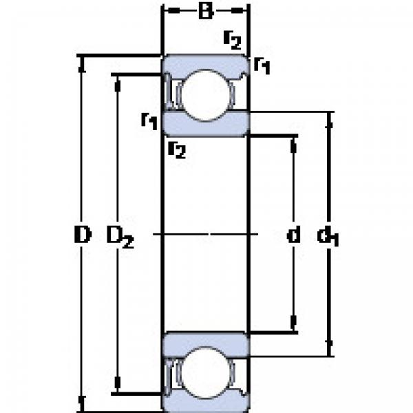 Bearing 6010-RZ SKF #1 image