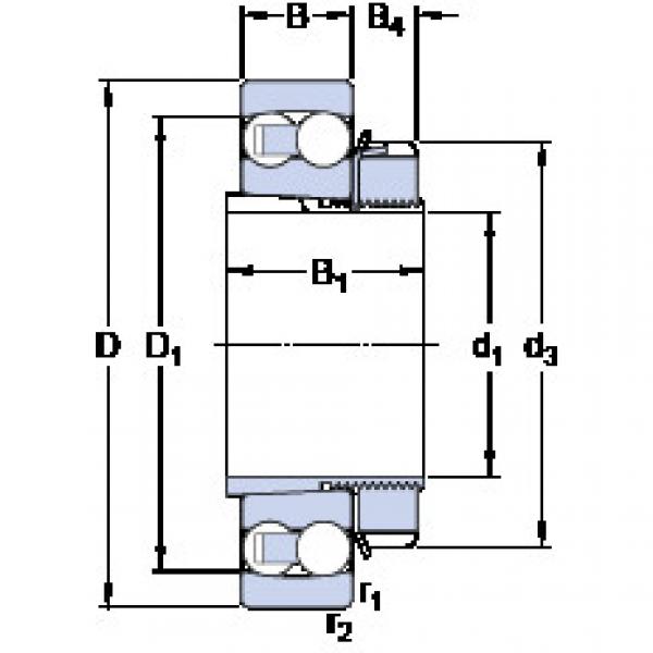 Bearing 1316 K + H 316 SKF #1 image