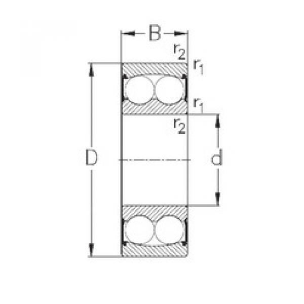 Bearing 2208-2RS NKE #1 image