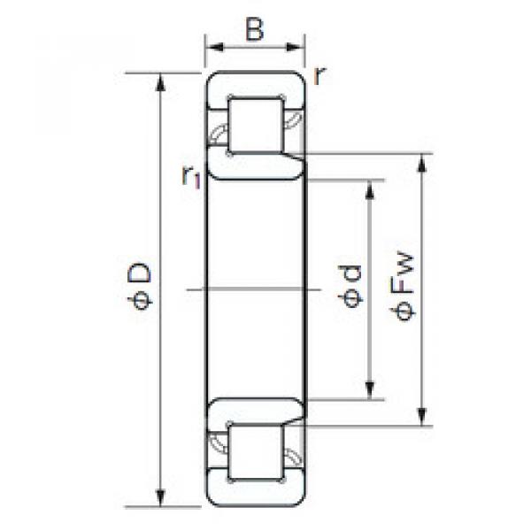 Bearing NJ 1044 NACHI #1 image