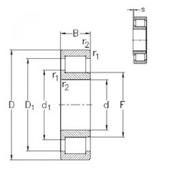 Bearing NJ2317-VH NKE #1 image