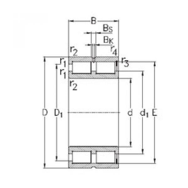 Bearing NNCF4872-V NKE #1 image