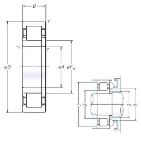 Bearing NUP314EM NSK #1 image