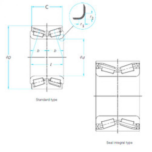 Bearing 4T-CRI-0966 CS130PX1/L588 NTN #1 image